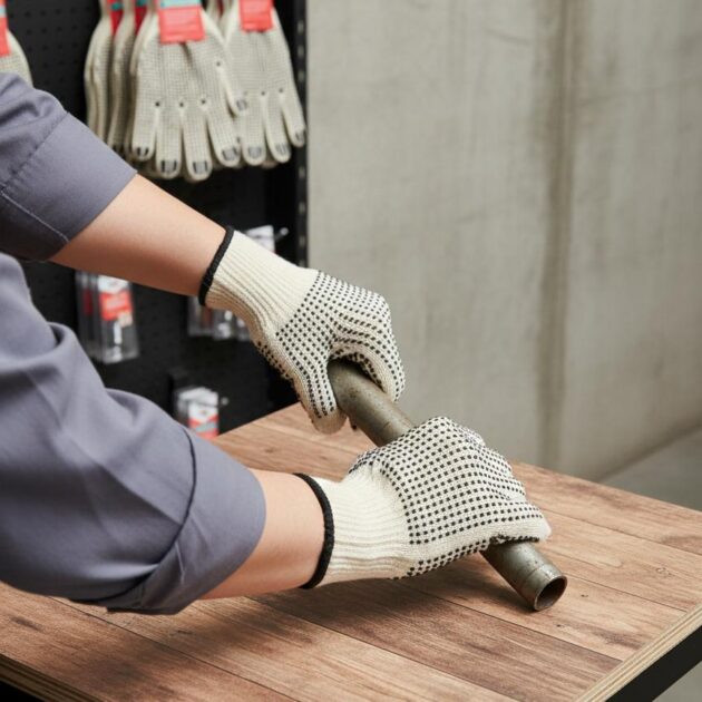 Guantes de Algodón con Puntos PVC (unitalia)