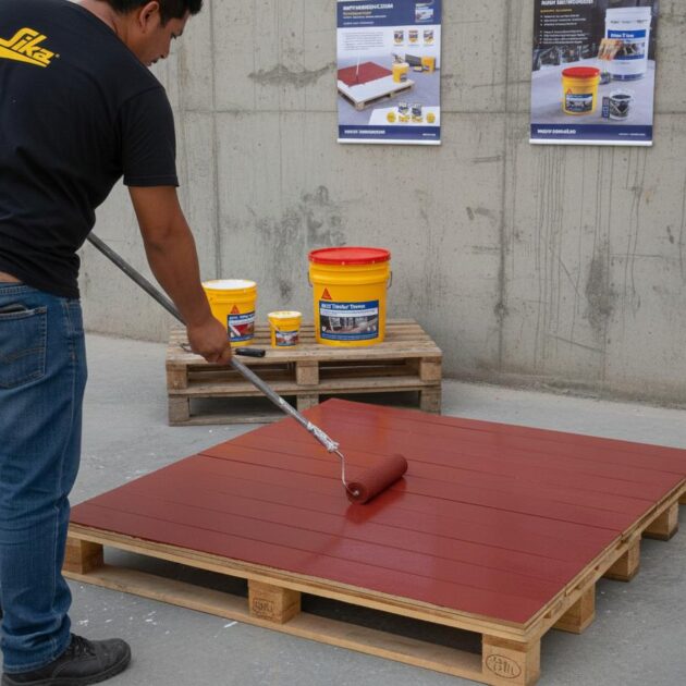 Acril Techo Power 6 años Rojo Cubeta 19L